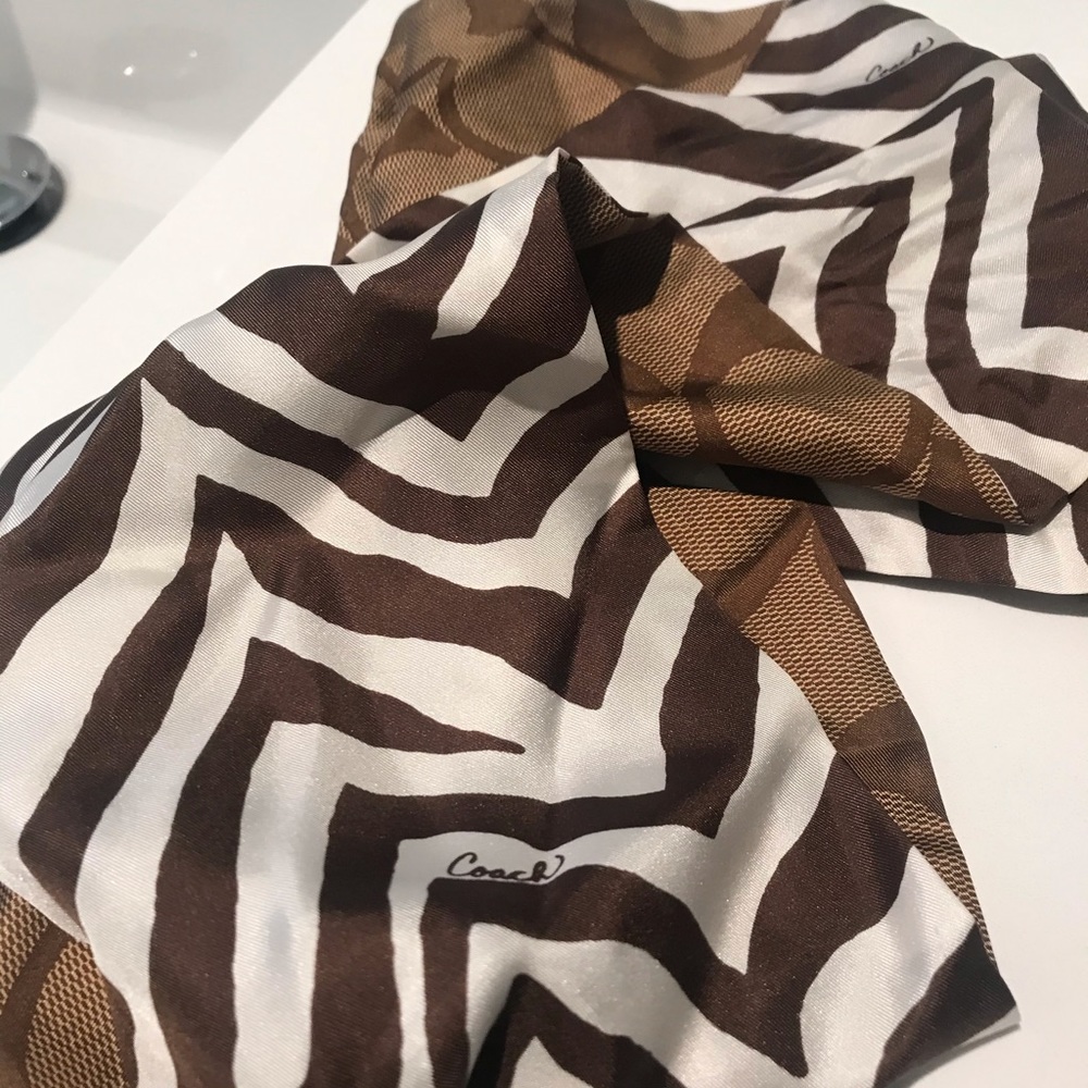 Coach silk scarf